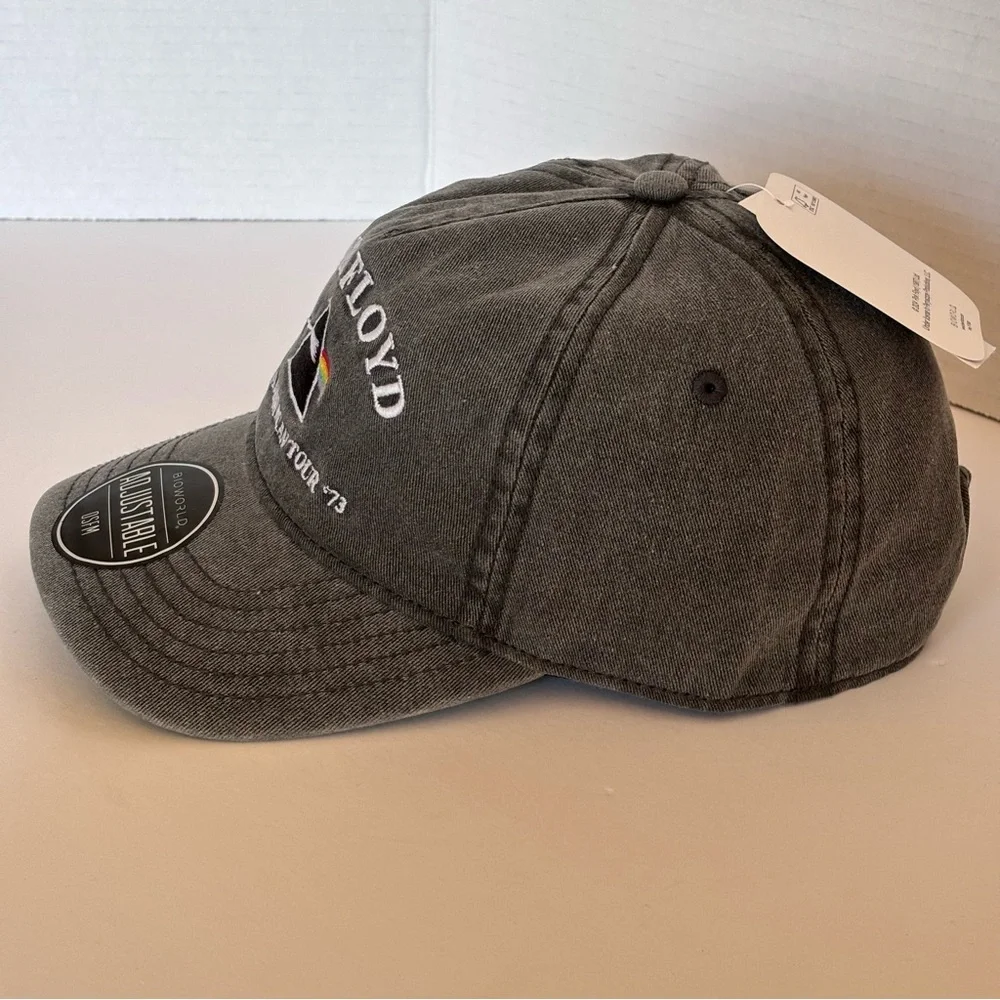 NWTBioworld Dark Gray Pink Floyd Tour Hat Adjustable Officially Licensed Product